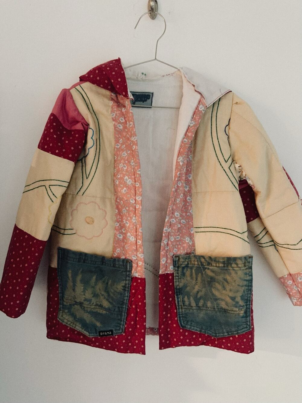 one of one kids quilted jacket | upcycled cottagecore girls jacket | 5T